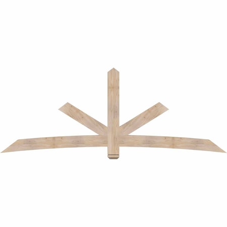 Ekena Millwork Alberta Smooth Timber Gable Bracket, Douglas Fir, 108"W x 40"H x 3 1/2"D x 5 1/2"F, 9/12 Pitch GBW108X40X0406ALB00SDF
